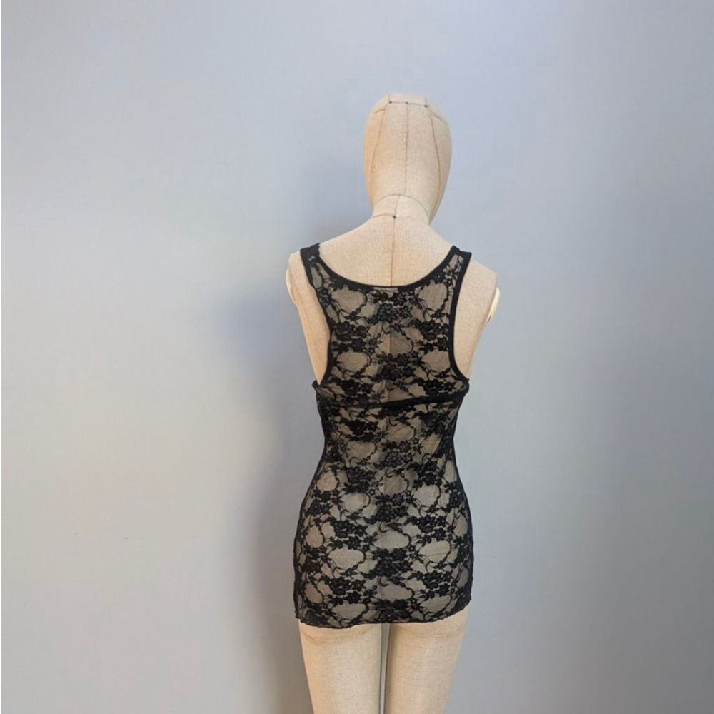 Intimately Free People Black Lace Tank Top Small - Picture 3 of 7